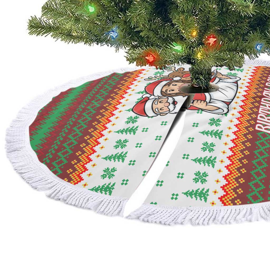 Christmas Jesus Birthday Boy Tree Skirt Xmas Holiday Patterns - Wonder Print Shop