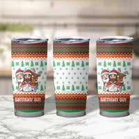 Christmas Jesus Birthday Boy Tumbler Cup Xmas Holiday Patterns - Wonder Print Shop