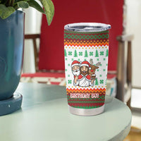 Christmas Jesus Birthday Boy Tumbler Cup Xmas Holiday Patterns - Wonder Print Shop