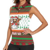 Christmas Jesus Birthday Boy Women Sleeveless Polo Shirt Xmas Holiday Patterns - Wonder Print Shop