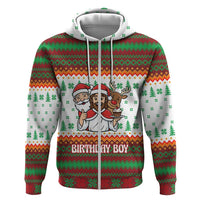 Christmas Jesus Birthday Boy Zip Hoodie Xmas Holiday Patterns - Wonder Print Shop