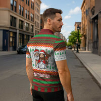 Christmas Jesus Birthday Boy Zipper Polo Shirt Xmas Holiday Patterns - Wonder Print Shop