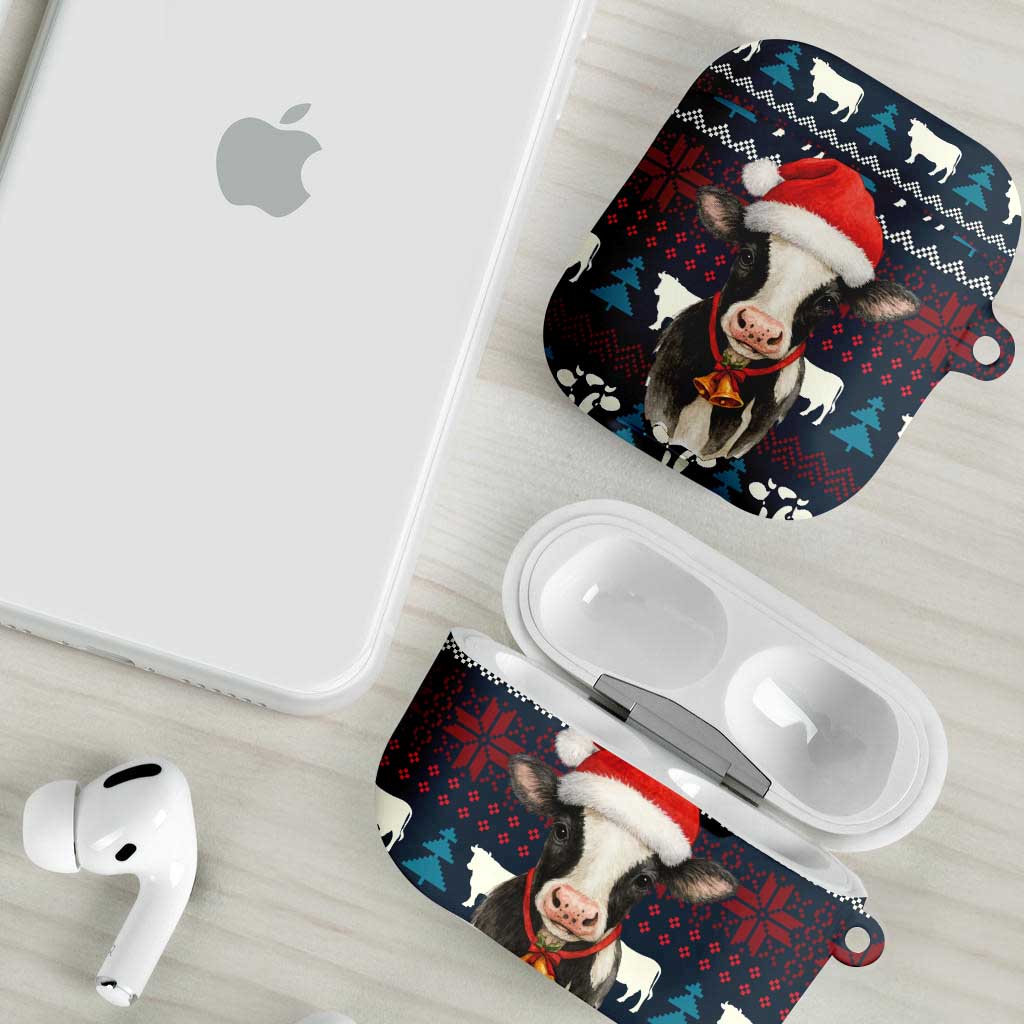 Lovely Cow Christmas AirPods Case Xmas Holiday Patterns - Wonder Print Shop