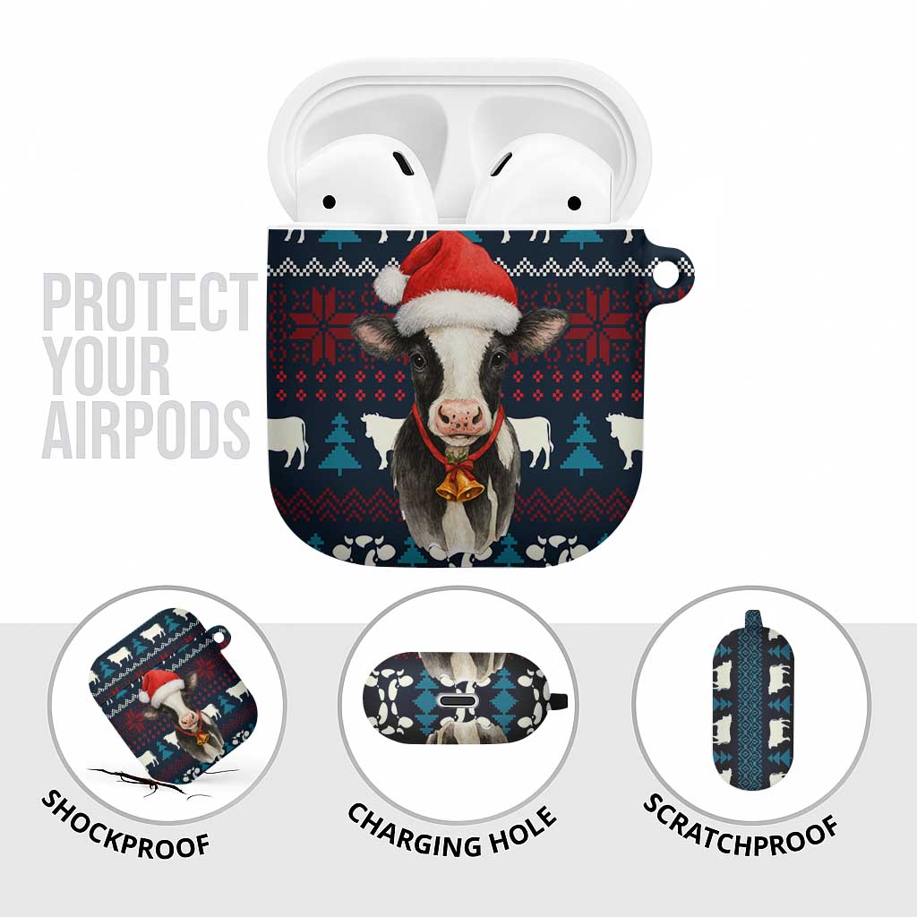 Lovely Cow Christmas AirPods Case Xmas Holiday Patterns - Wonder Print Shop