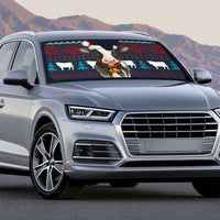 Lovely Cow Christmas Auto Sun Shade Xmas Holiday Patterns - Wonder Print Shop