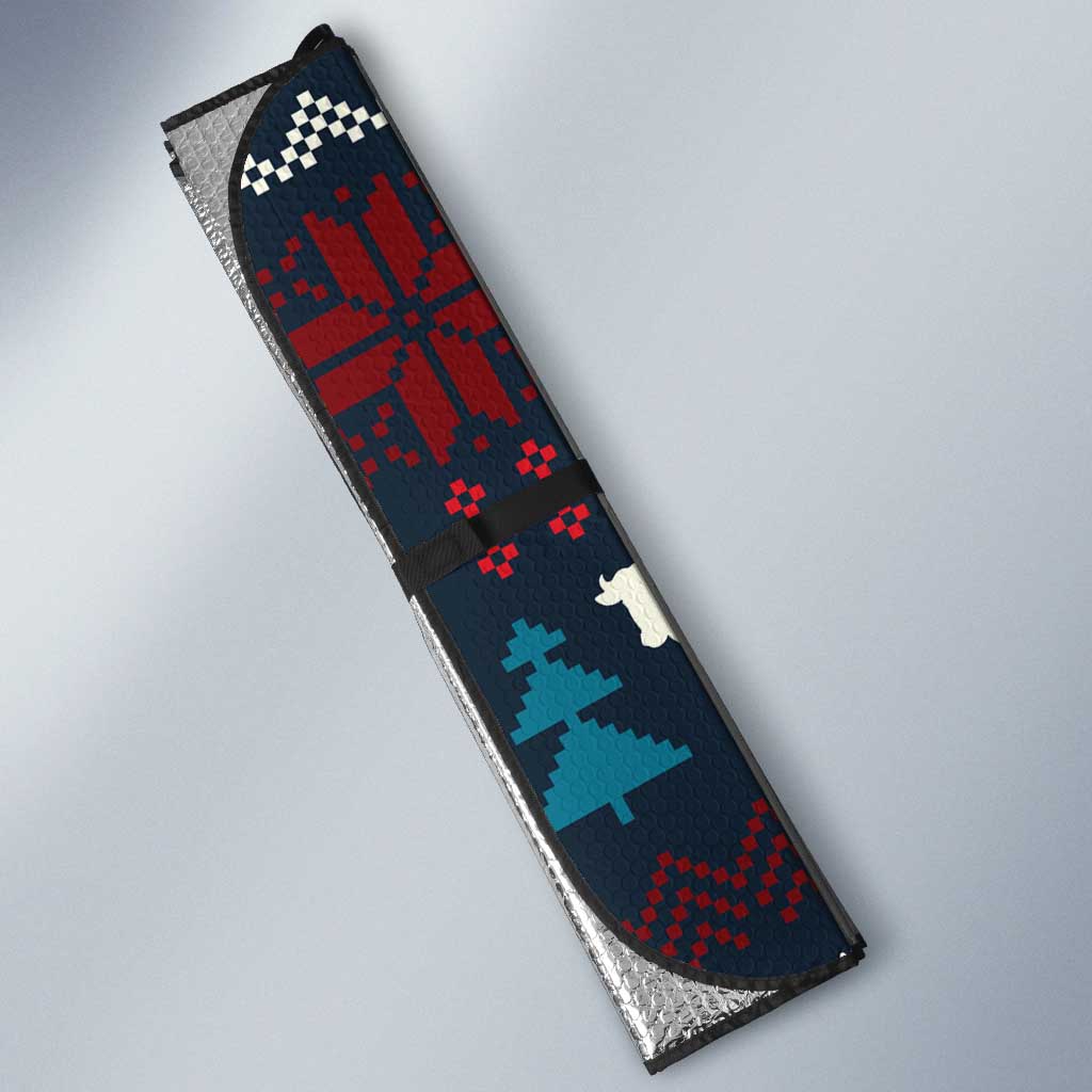 Lovely Cow Christmas Auto Sun Shade Xmas Holiday Patterns - Wonder Print Shop