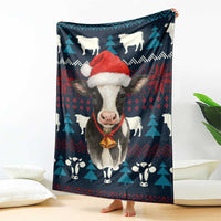 Lovely Cow Christmas Blanket Xmas Holiday Patterns - Wonder Print Shop