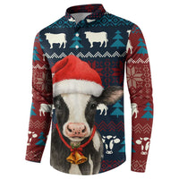 Lovely Cow Christmas Button Sweatshirt Xmas Holiday Patterns - Wonder Print Shop