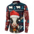 Lovely Cow Christmas Button Sweatshirt Xmas Holiday Patterns - Wonder Print Shop