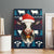 Lovely Cow Christmas Canvas Wall Art Xmas Holiday Patterns - Wonder Print Shop