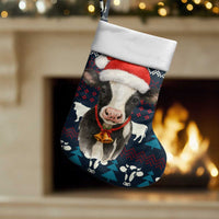 Lovely Cow Christmas Stocking Xmas Holiday Patterns - Wonder Print Shop