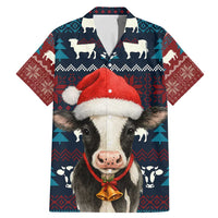 Lovely Cow Christmas Family Matching Mermaid Dress and Hawaiian Shirt Xmas Holiday Patterns - Wonder Print Shop