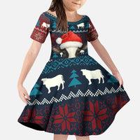 Lovely Cow Christmas Family Matching Puletasi and Hawaiian Shirt Xmas Holiday Patterns - Wonder Print Shop