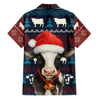 Lovely Cow Christmas Family Matching Puletasi and Hawaiian Shirt Xmas Holiday Patterns - Wonder Print Shop