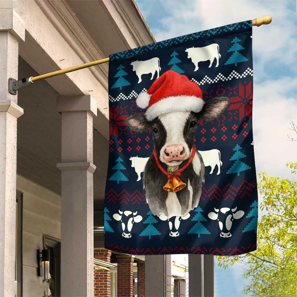 Lovely Cow Christmas Garden Flag Xmas Holiday Patterns - Wonder Print Shop