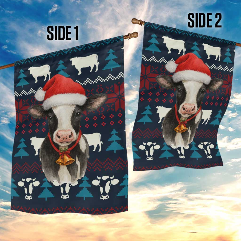 Lovely Cow Christmas Garden Flag Xmas Holiday Patterns - Wonder Print Shop
