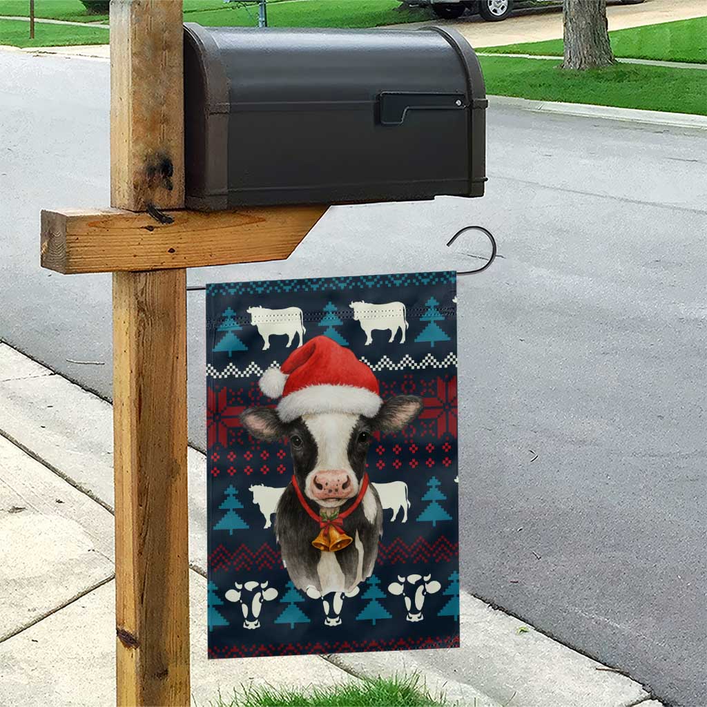 Lovely Cow Christmas Garden Flag Xmas Holiday Patterns - Wonder Print Shop
