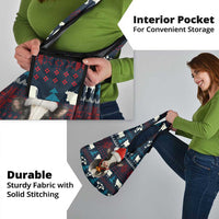 Lovely Cow Christmas Grocery Bag Xmas Holiday Patterns - Wonder Print Shop