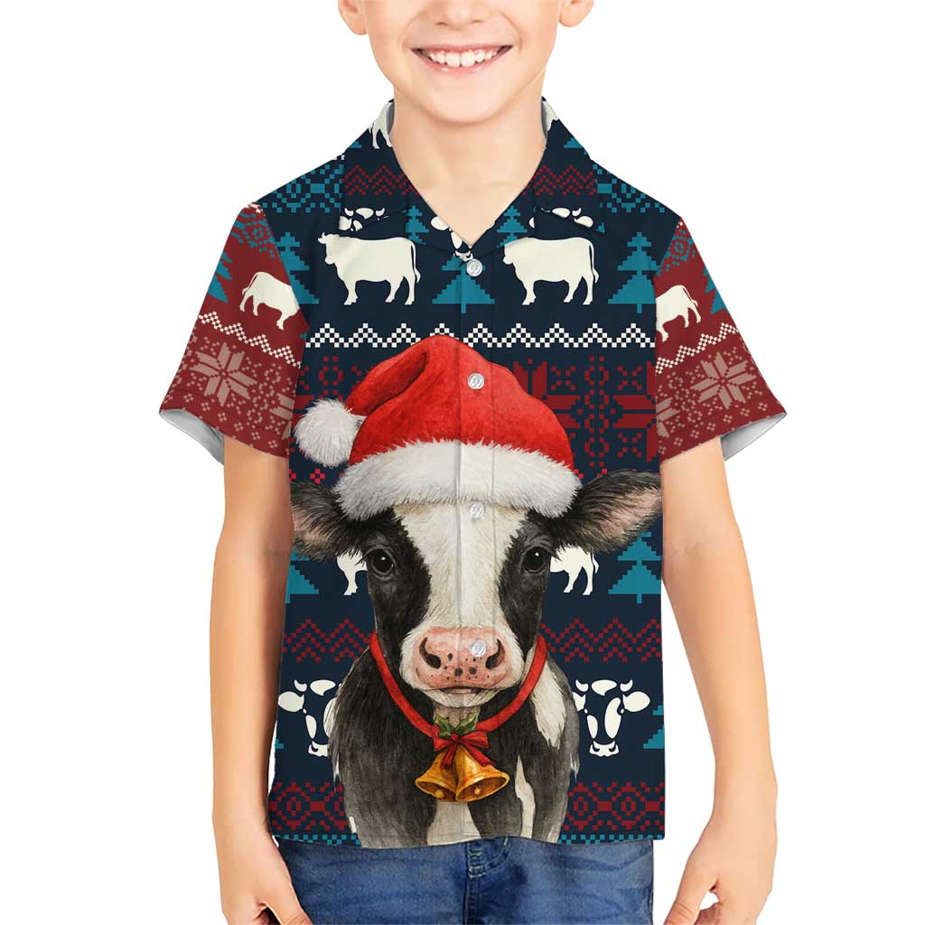Lovely Cow Christmas Hawaiian Shirt Xmas Holiday Patterns - Wonder Print Shop
