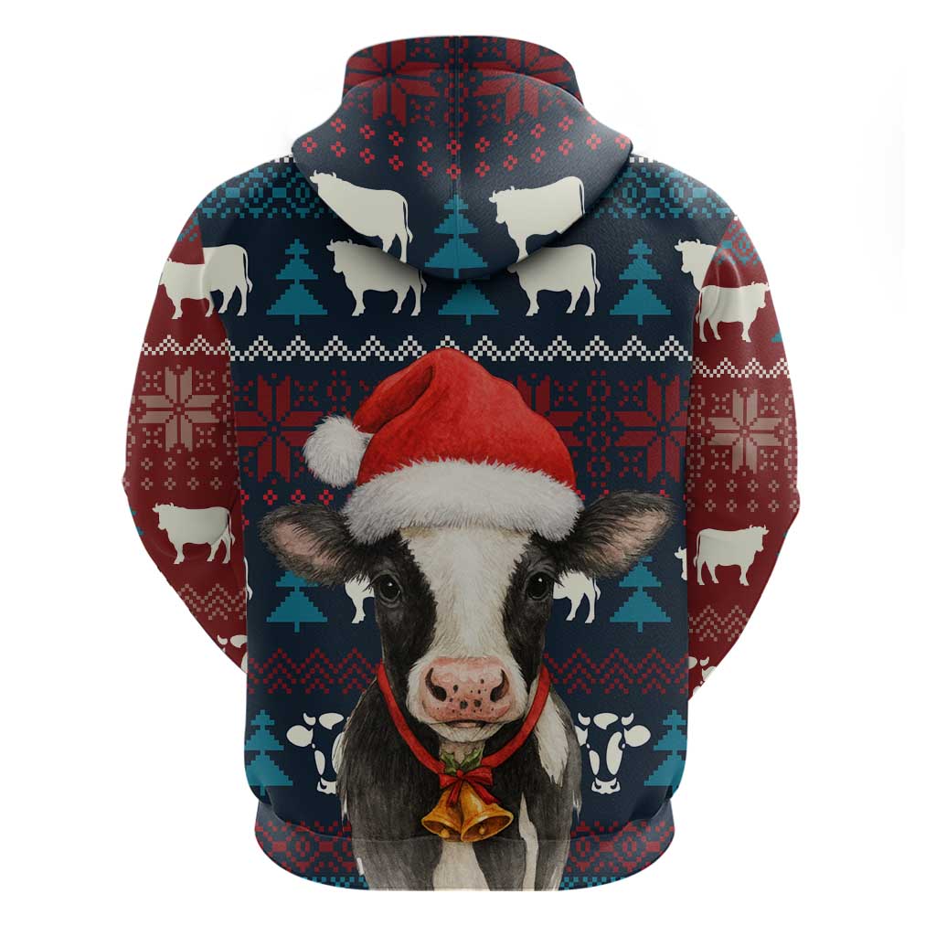 Lovely Cow Christmas Hoodie Xmas Holiday Patterns - Wonder Print Shop