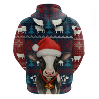 Lovely Cow Christmas Hoodie Xmas Holiday Patterns - Wonder Print Shop