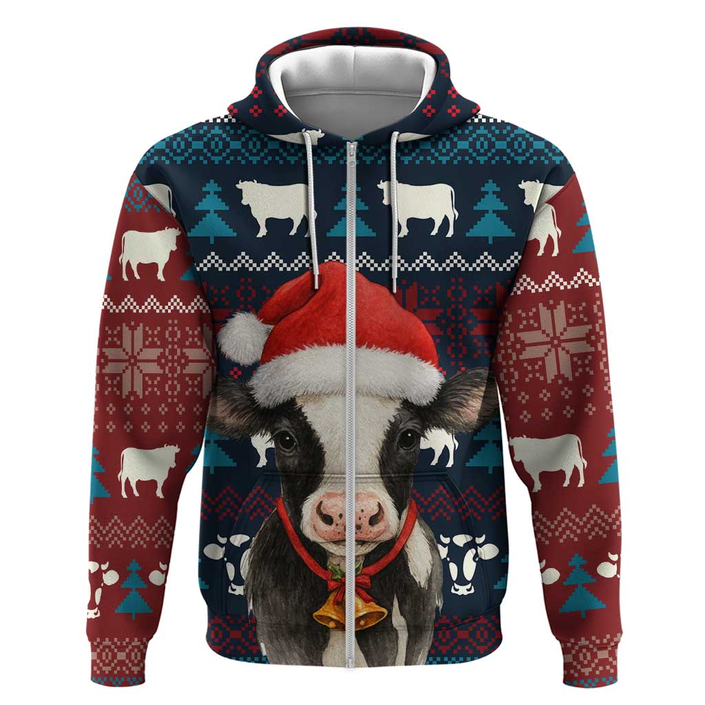 Lovely Cow Christmas Hoodie Xmas Holiday Patterns - Wonder Print Shop