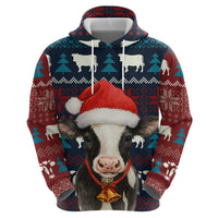 Lovely Cow Christmas Hoodie Xmas Holiday Patterns - Wonder Print Shop