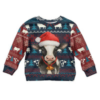 Lovely Cow Christmas Kid Ugly Christmas Sweater Xmas Holiday Patterns - Wonder Print Shop