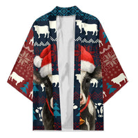 Lovely Cow Christmas Kimono Xmas Holiday Patterns - Wonder Print Shop