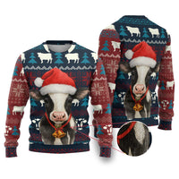 Lovely Cow Christmas Ugly Christmas Sweater Xmas Holiday Patterns - Wonder Print Shop