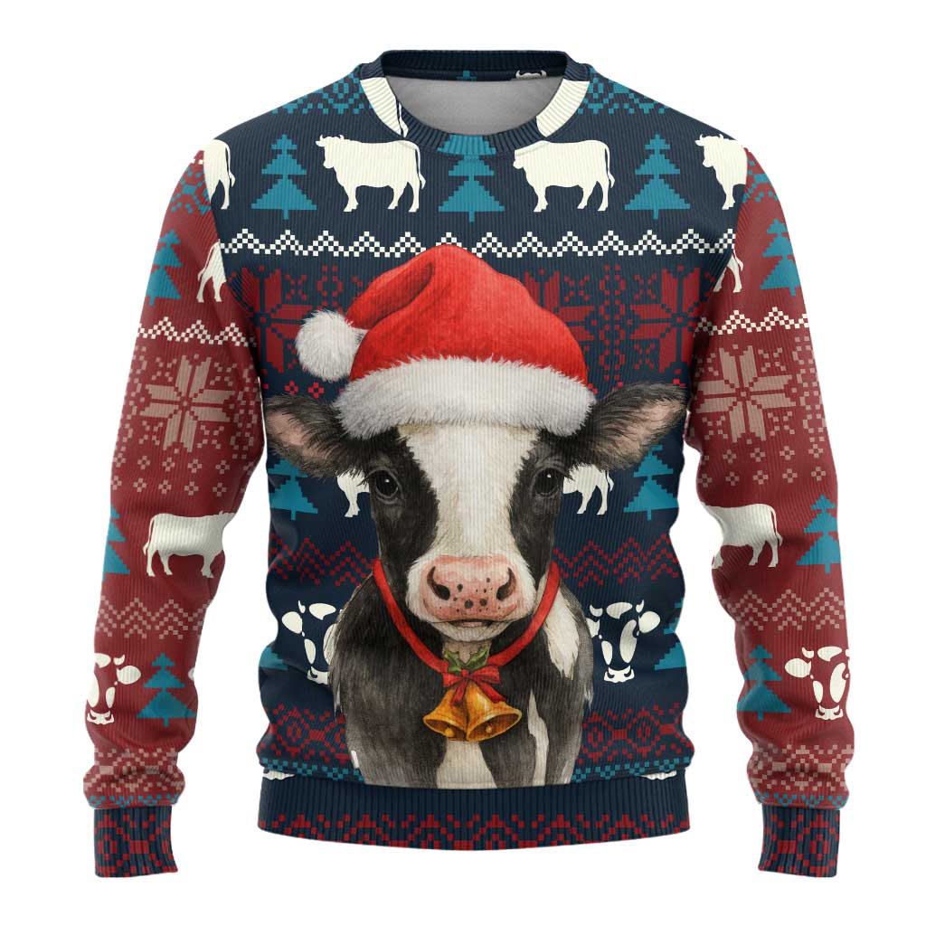 Lovely Cow Christmas Ugly Christmas Sweater Xmas Holiday Patterns - Wonder Print Shop
