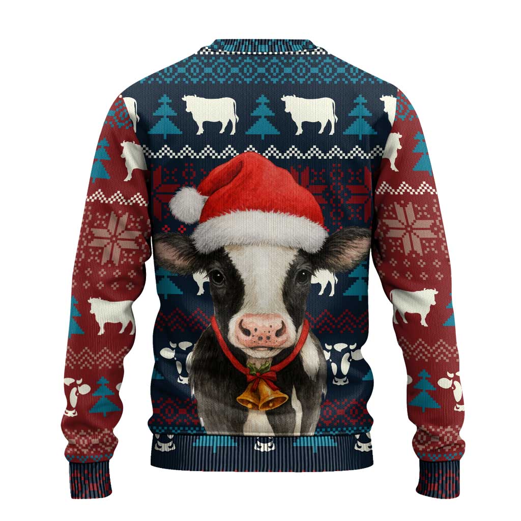 Lovely Cow Christmas Ugly Christmas Sweater Xmas Holiday Patterns - Wonder Print Shop