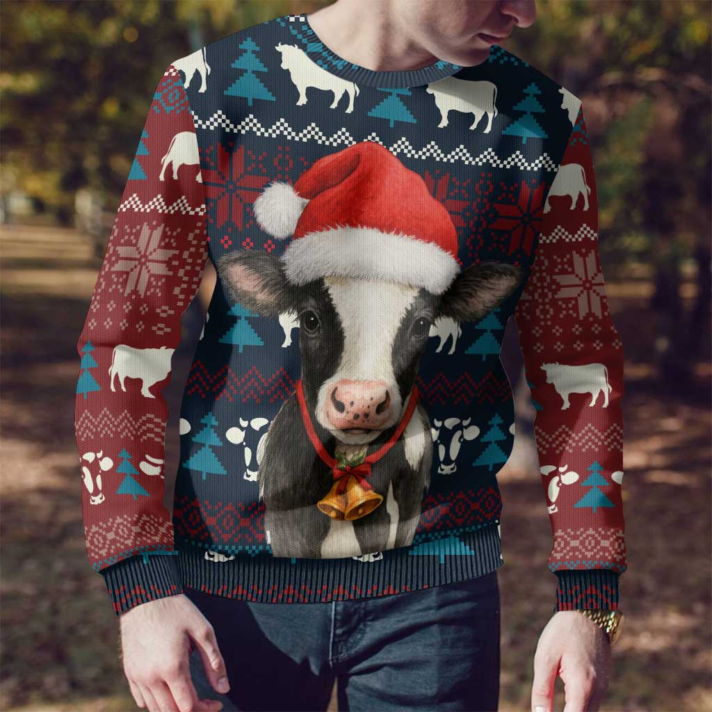 Lovely Cow Christmas Ugly Christmas Sweater Xmas Holiday Patterns - Wonder Print Shop