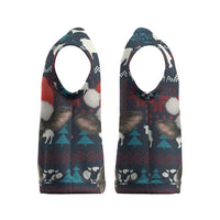 Lovely Cow Christmas Knitted V-Neck Vest Xmas Holiday Patterns - Wonder Print Shop