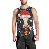 Lovely Cow Christmas Men Tank Top Xmas Holiday Patterns - Wonder Print Shop