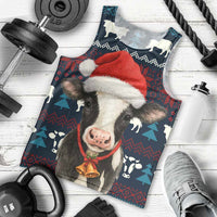 Lovely Cow Christmas Men Tank Top Xmas Holiday Patterns - Wonder Print Shop