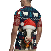 Lovely Cow Christmas Rugby Jersey Xmas Holiday Patterns - Wonder Print Shop