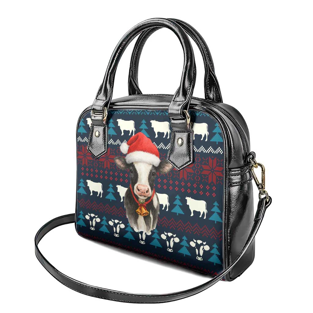 Lovely Cow Christmas Shoulder Handbag Xmas Holiday Patterns - Wonder Print Shop