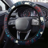 Lovely Cow Christmas Steering Wheel Cover Xmas Holiday Patterns - Wonder Print Shop