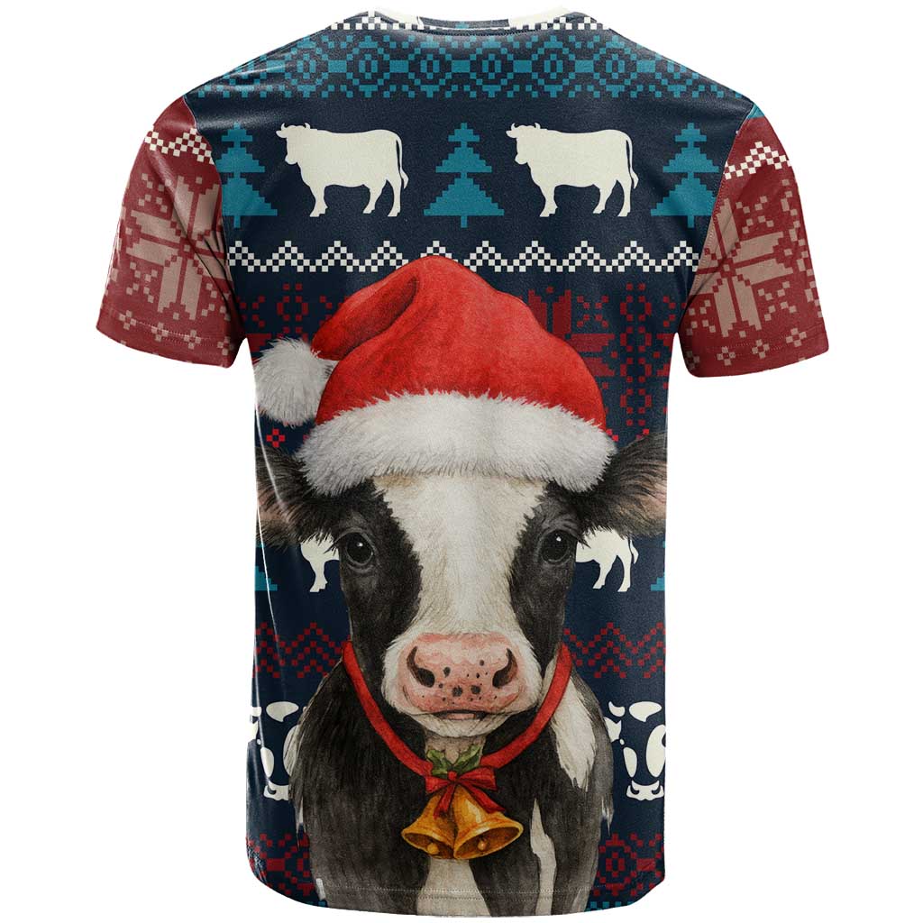 Lovely Cow Christmas T Shirt Xmas Holiday Patterns - Wonder Print Shop