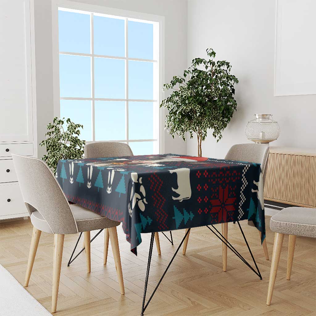 Lovely Cow Christmas Tablecloth Xmas Holiday Patterns - Wonder Print Shop