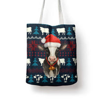 Lovely Cow Christmas Tote Bag Xmas Holiday Patterns - Wonder Print Shop