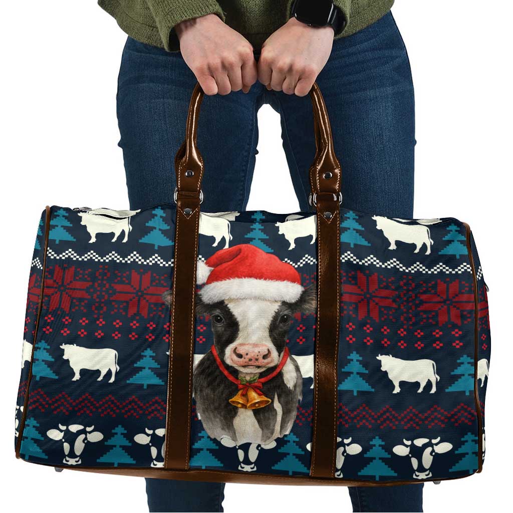 Lovely Cow Christmas Travel Bag Xmas Holiday Patterns - Wonder Print Shop