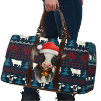 Lovely Cow Christmas Travel Bag Xmas Holiday Patterns - Wonder Print Shop