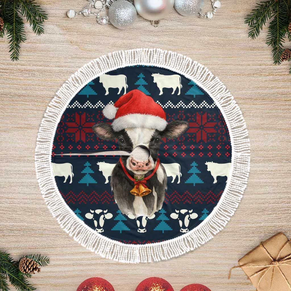 Lovely Cow Christmas Tree Skirt Xmas Holiday Patterns - Wonder Print Shop