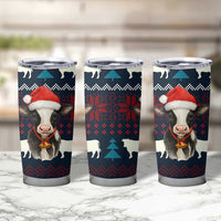Lovely Cow Christmas Tumbler Cup Xmas Holiday Patterns - Wonder Print Shop