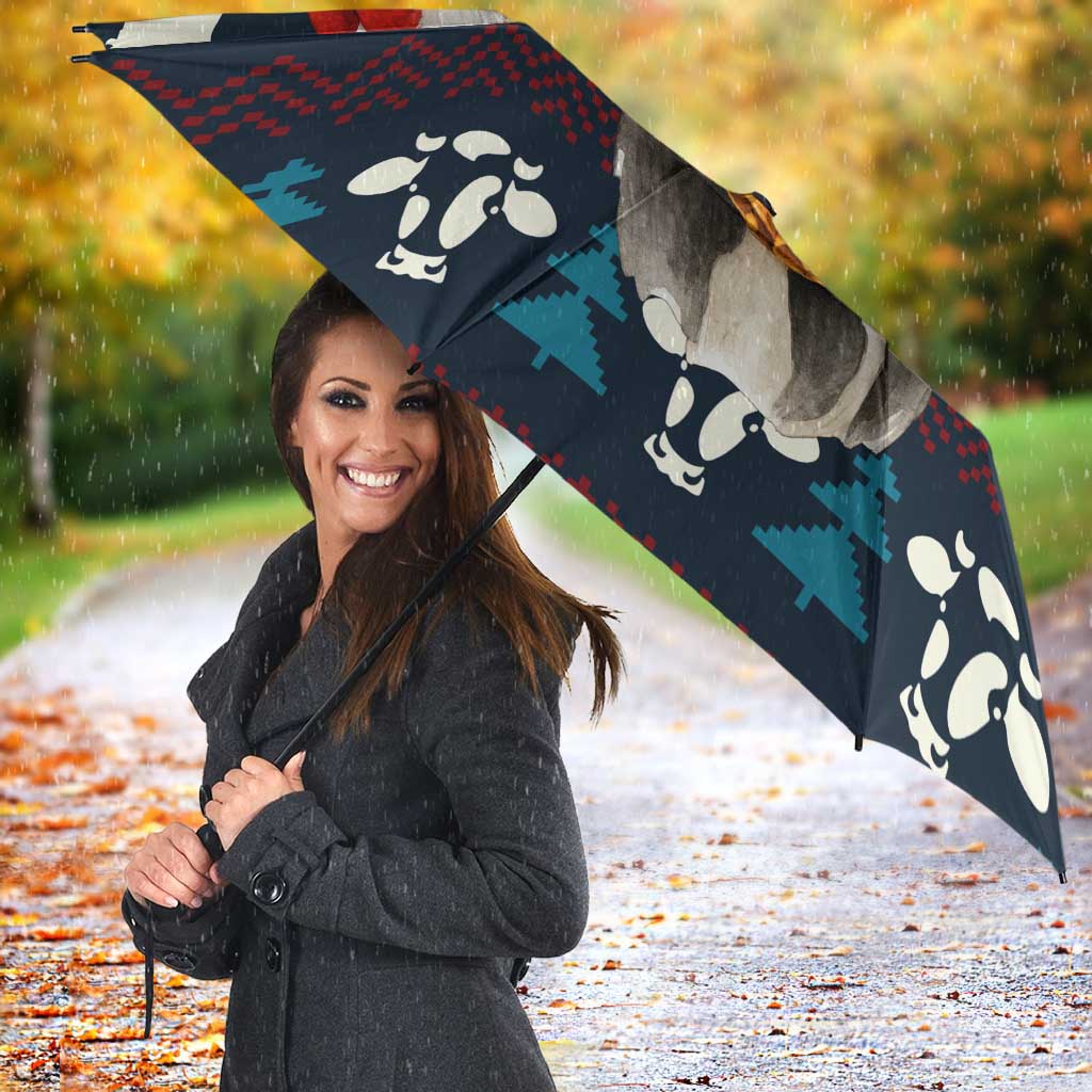 Lovely Cow Christmas Umbrella Xmas Holiday Patterns - Wonder Print Shop