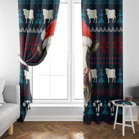 Lovely Cow Christmas Window Curtain Xmas Holiday Patterns - undefined