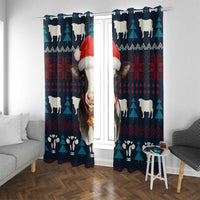 Lovely Cow Christmas Window Curtain Xmas Holiday Patterns - undefined