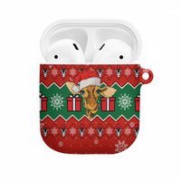 Lovely Giraffe Christmas AirPods Case Xmas Holiday Patterns - Wonder Print Shop